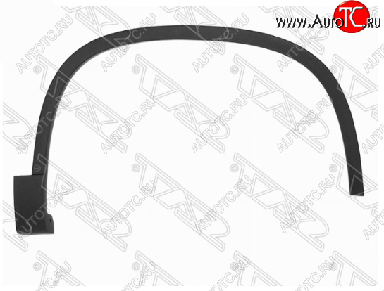 1 339 р. Правый молдинг арки крыла SAT (передний) Volkswagen Tiguan NF рестайлинг (2011-2017)  с доставкой в г. Тольятти