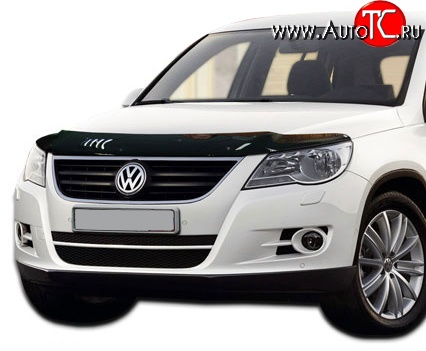 3 299 р. Дефлектор капота NovLine Volkswagen Tiguan NF дорестайлинг (2006-2011)  с доставкой в г. Тольятти