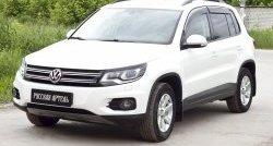 549 р. Реснички на фары RA Volkswagen Tiguan NF рестайлинг (2011-2017) (Неокрашенные)  с доставкой в г. Тольятти. Увеличить фотографию 3