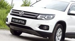 549 р. Реснички на фары RA Volkswagen Tiguan NF рестайлинг (2011-2017) (Неокрашенные)  с доставкой в г. Тольятти. Увеличить фотографию 4