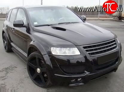 37 849 р. Пластиковый капот Techart Magnum Style 7L Volkswagen Touareg GP дорестайлинг (2002-2007) (Неокрашенный)  с доставкой в г. Тольятти