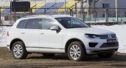 879 р. Реснички на фары RA Volkswagen Touareg NF рестайлинг (2014-2018) (Неокрашенные)  с доставкой в г. Тольятти. Увеличить фотографию 2