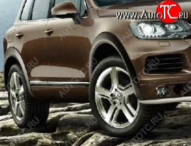 21 849 р. Накладки на колёсные арки CT v3 Volkswagen Touareg NF дорестайлинг (2010-2014) (Неокрашенные)  с доставкой в г. Тольятти