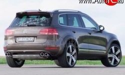 23 049 р. Накладка Je Design на задний бампер 7P Volkswagen Touareg NF дорестайлинг (2010-2014) (Комплект накладок, Неокрашенная)  с доставкой в г. Тольятти. Увеличить фотографию 2