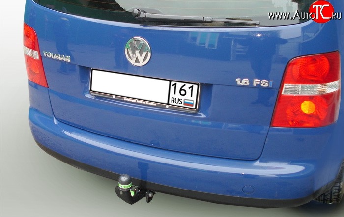 7 799 р. Фаркоп Лидер Плюс Volkswagen Touran 1T дорестайлинг минивэн (2003-2006) (Без электропакета)  с доставкой в г. Тольятти