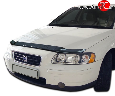 3 299 р. Дефлектор капота NovLine Volvo S60 RS,RH седан дорестайлинг (2000-2004)  с доставкой в г. Тольятти