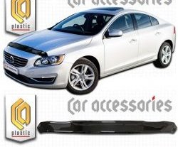 Дефлектор капота CA Plastic Volvo (Вольво) S60 (С60)  FS седан (2013-2018) FS седан рестайлинг