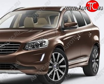 26 999 р. Накладки на стойки дверей СТ Volvo XC60 (2017-2022) (Неокрашенные)  с доставкой в г. Тольятти