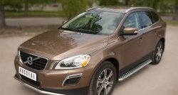 15 249 р. Одинарная защита переднего бампера диаметром 42 мм SLITKOFF Volvo XC60  дорестайлинг (2008-2013)  с доставкой в г. Тольятти. Увеличить фотографию 4