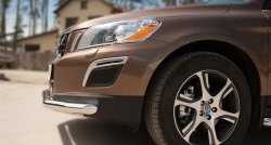 16 499 р. Одинарная защита переднего бампера диаметром 63 мм SLITKOFF Volvo XC60  дорестайлинг (2008-2013)  с доставкой в г. Тольятти. Увеличить фотографию 3