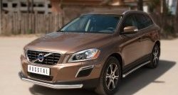 16 499 р. Одинарная защита переднего бампера диаметром 63 мм SLITKOFF Volvo XC60  дорестайлинг (2008-2013)  с доставкой в г. Тольятти. Увеличить фотографию 4